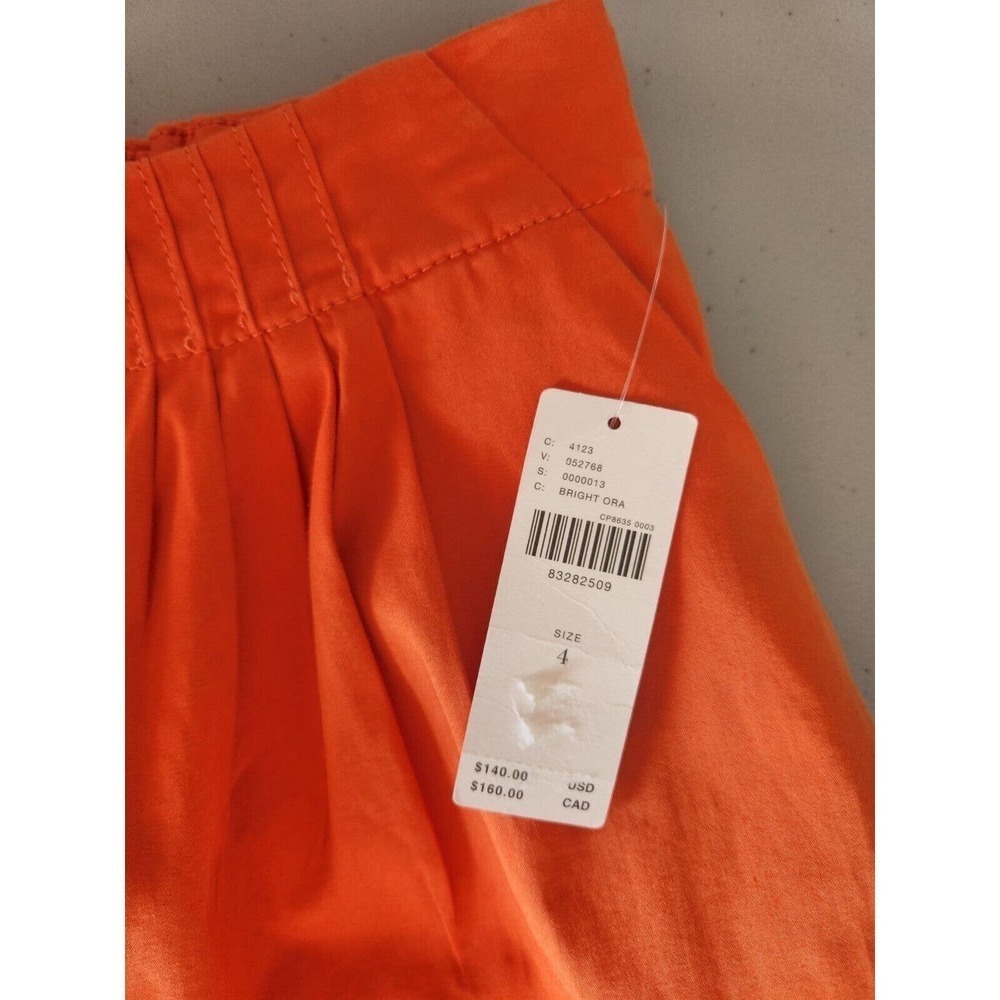 Anthropologie Wide-Leg Pants in Vibrant Orange - Picture 8 of 13